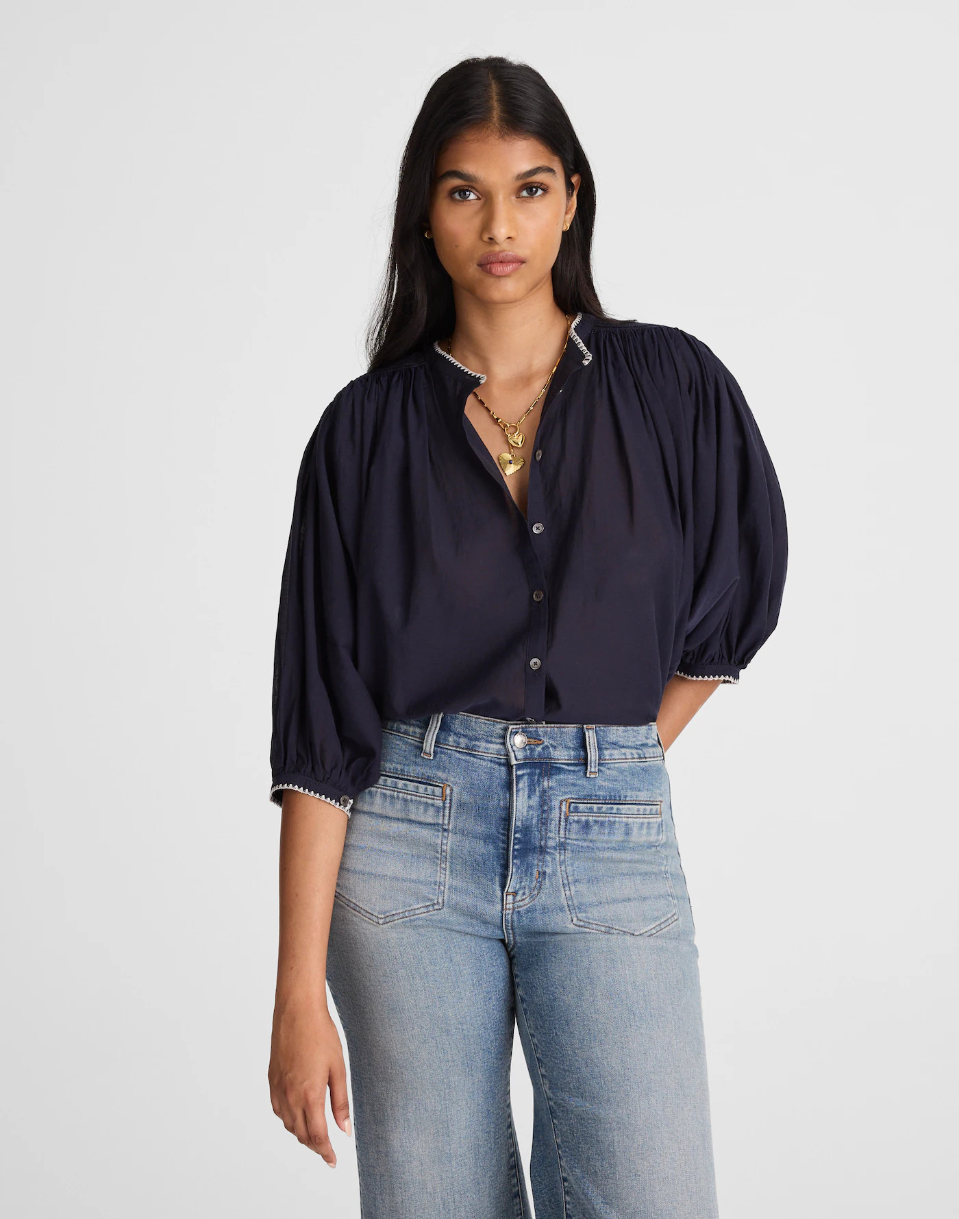 Balloon-Sleeve Top | Madewell