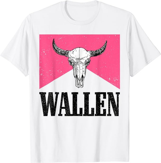 Wallen Western Shirt Wallen Bullhead Tee Cowboy Wallen T-Shirt | Amazon (US)