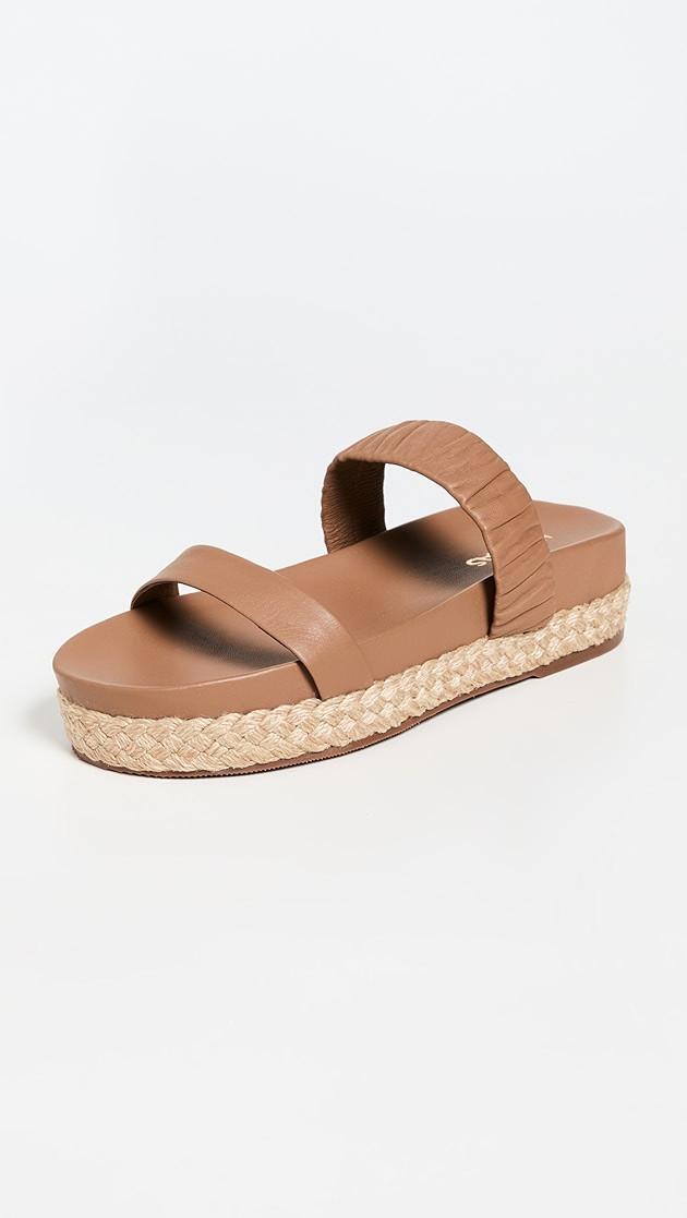 Selangor Ruched Platform Pool Slides | Shopbop