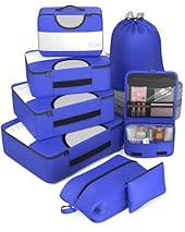 Veken 8 Set Packing Cubes for Suitcases, Travel Bag Organizers for Carry on Luggage, Suitcase Organizer Bags Set for Travel Accessories in 4 Sizes(Extra Large, Large, Medium, Small) | Amazon (US)