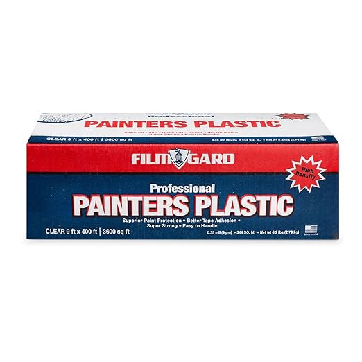 Berry Plastics 626260 Film Gard High Density Professional Painter's Plastic, 400' Length x 9' Wid... | Amazon (US)