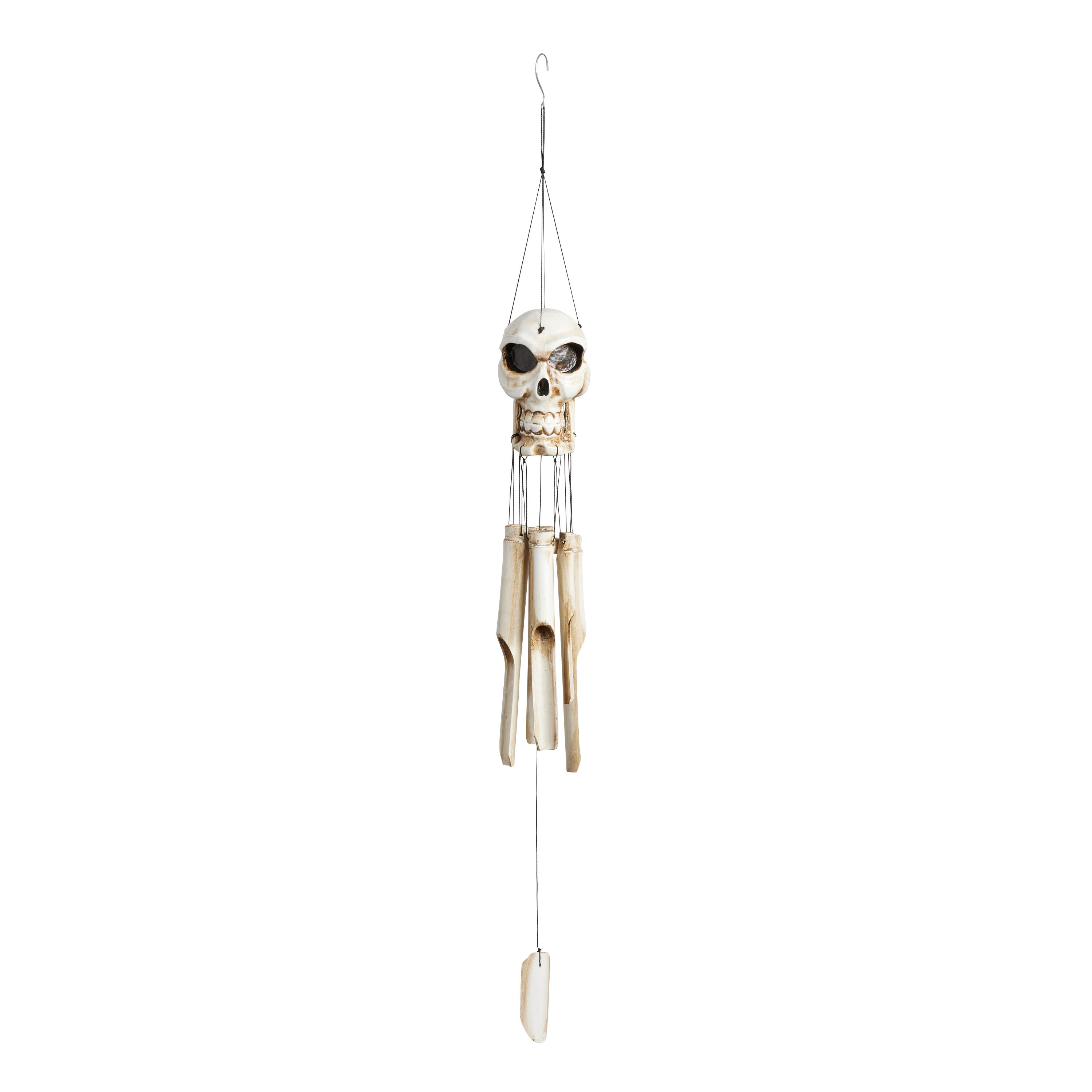 Bamboo Skull Wind Chime | World Market