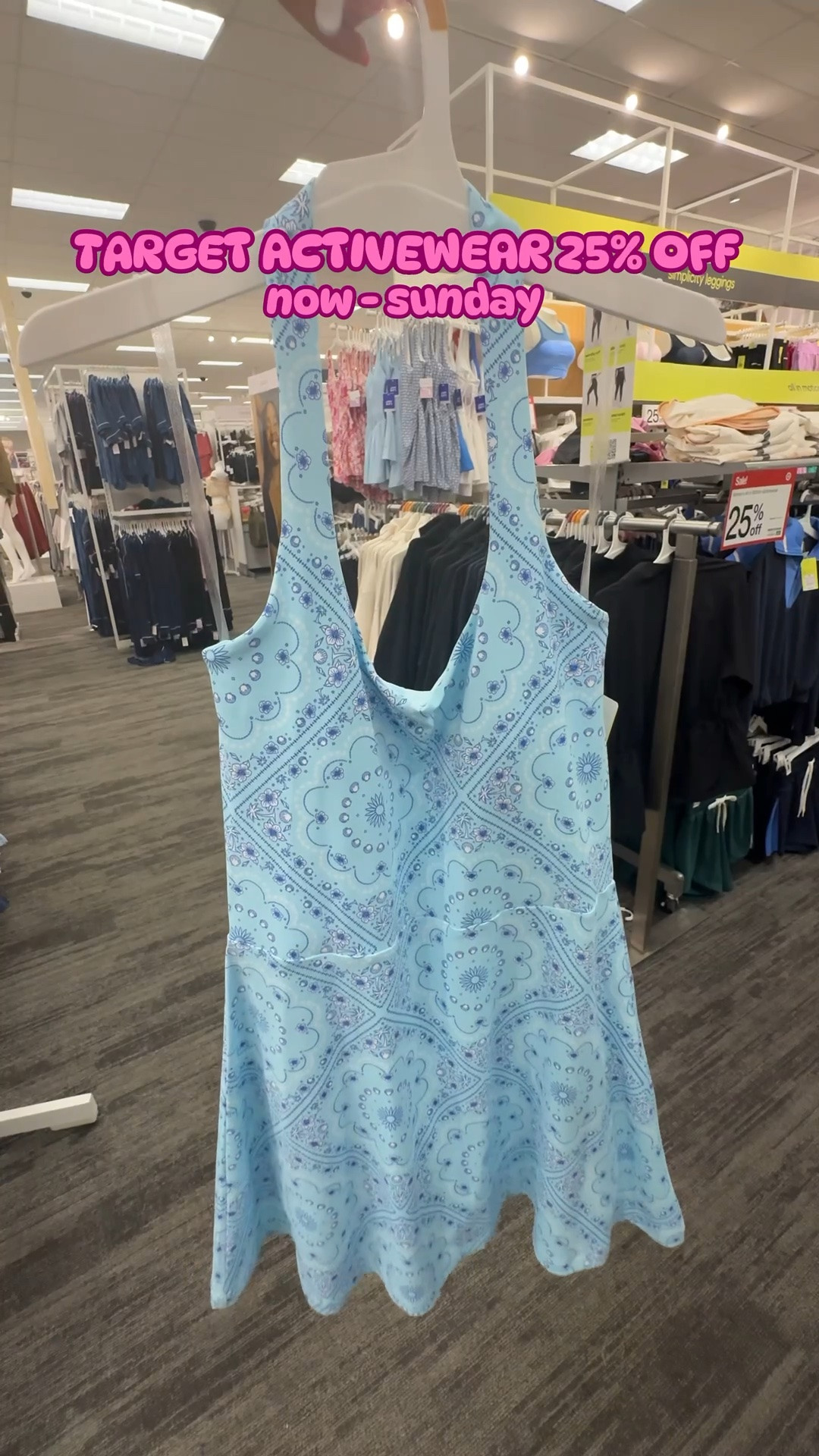 All in motion sale at target this weekend! Now through Sunday get 25% off 🛍️☺️