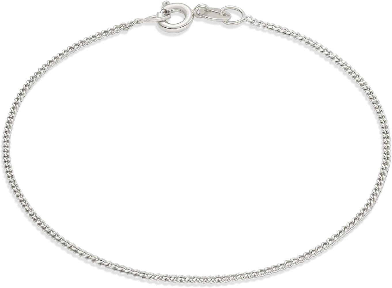 Amazon Essentials Sterling Curb Chain Bracelet | Amazon (US)