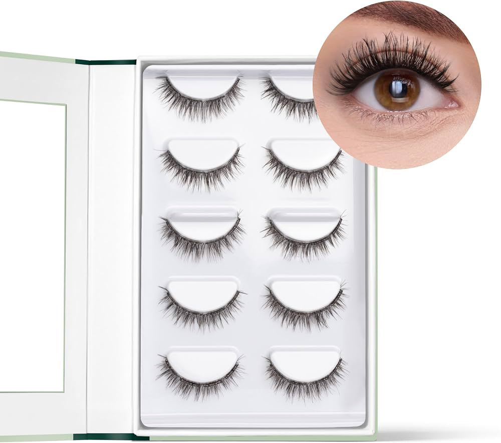 FlutterHabit STICKtionary Water Lilly Self Adhesive Eyelashes Kit, Pre Glued Underlash Strips for... | Amazon (US)