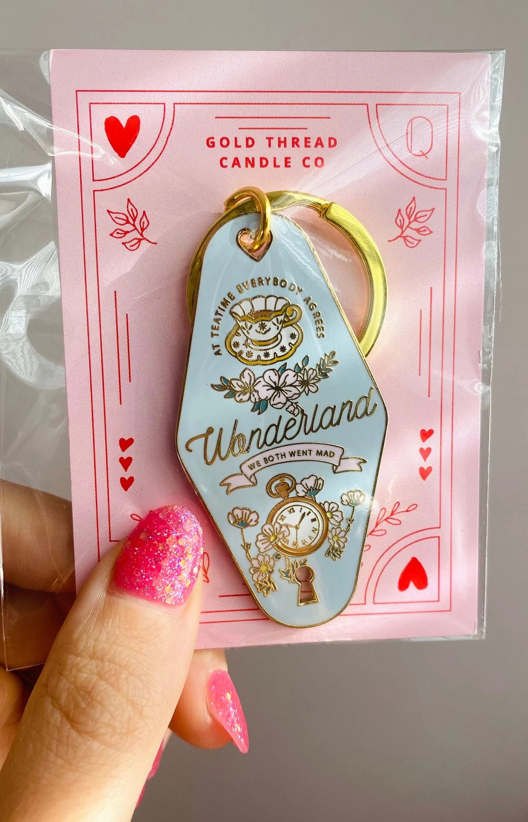 Wonderland Mini Motel Enamel Keychain - Etsy | Etsy (US)