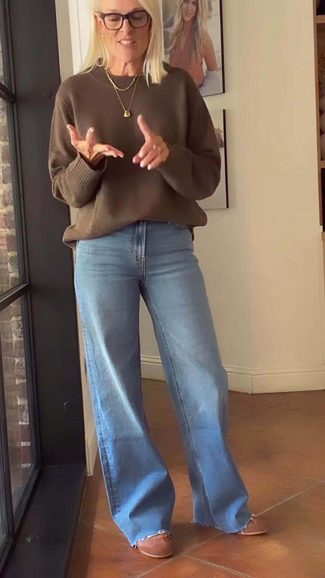 It’s @Quince and it’s so good 
New arrivals 
Sweater - in small. TTS 
Denim - come in 4 length options. This time I’m in long. I’m 5’6”
#quincepartner

#LTKgrwm #LTKdayinmylife #LTKOver40