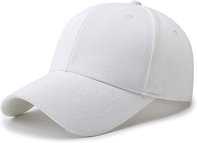 Baseball Cap Men Women Cotton Dad Hat Classic Adjustable Plain Golf Hat Low Profile Unisex | Amazon (US)