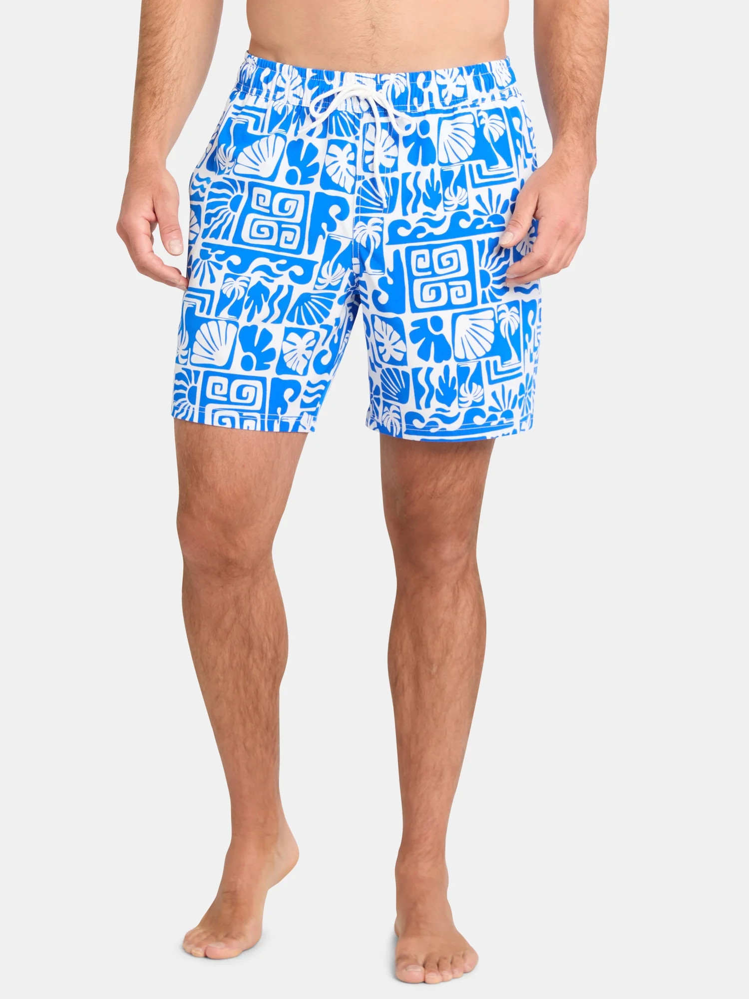 George Men's Elastic Waist Swim Trunks, 7" Inseam, Sizes S-3XL | Walmart (US)