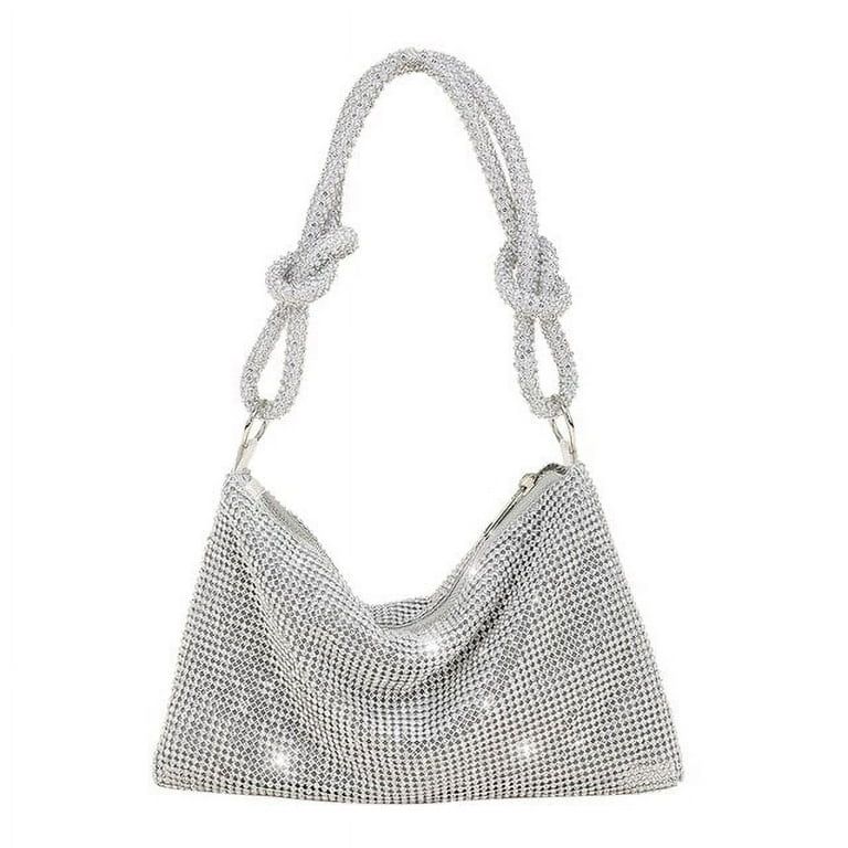 CoCopeaunts Women Diamante Clutch Bag Crystal Rhinestone Crossbody Bag 10.2x6.3in Exquisite Desig... | Walmart (US)