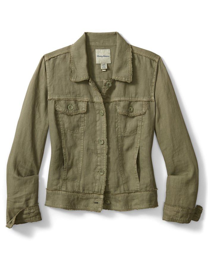 Two Palms Linen Raw-Edge Jacket | Tommy Bahama