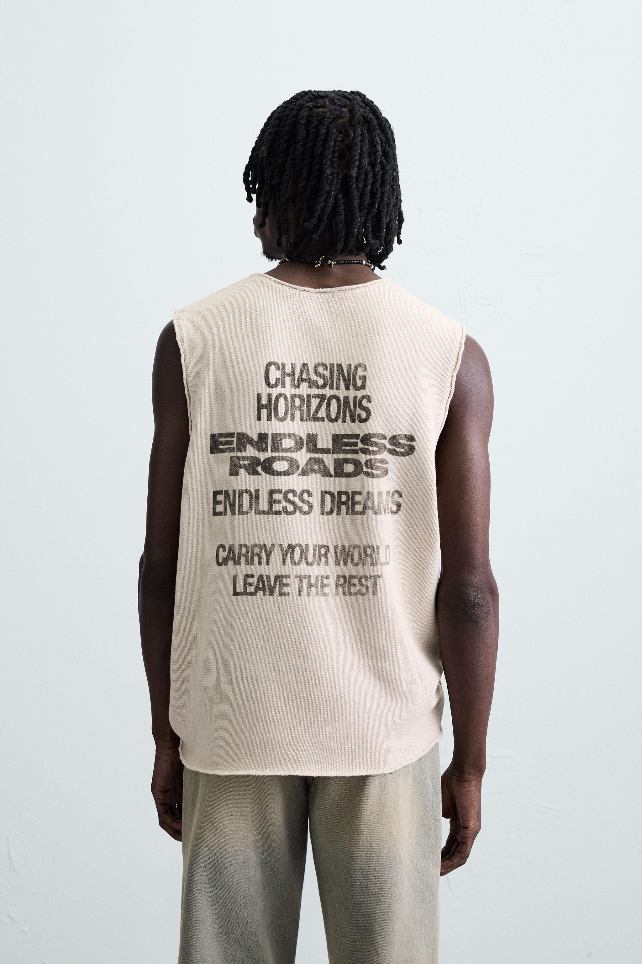 PRINTED KNIT TANK TOP | Zara UK