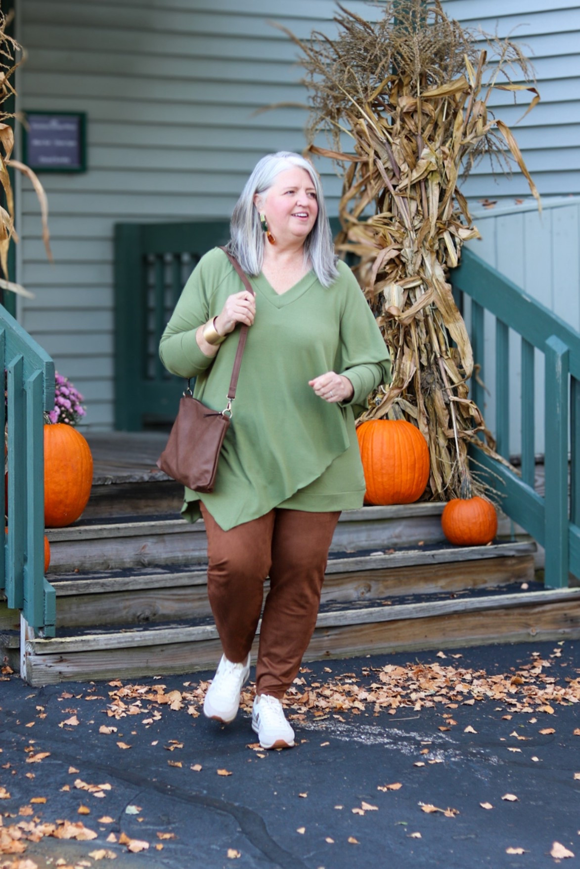 Just add sneakers and this Soft Surroundings Tunic and faux-suede leggings is perfect for strolling shops and grabbing an apple cider donut. 

Wearing a 2’1X in both pieces  

#LTKPlusSize #LTKOver40 #LTKMidsize