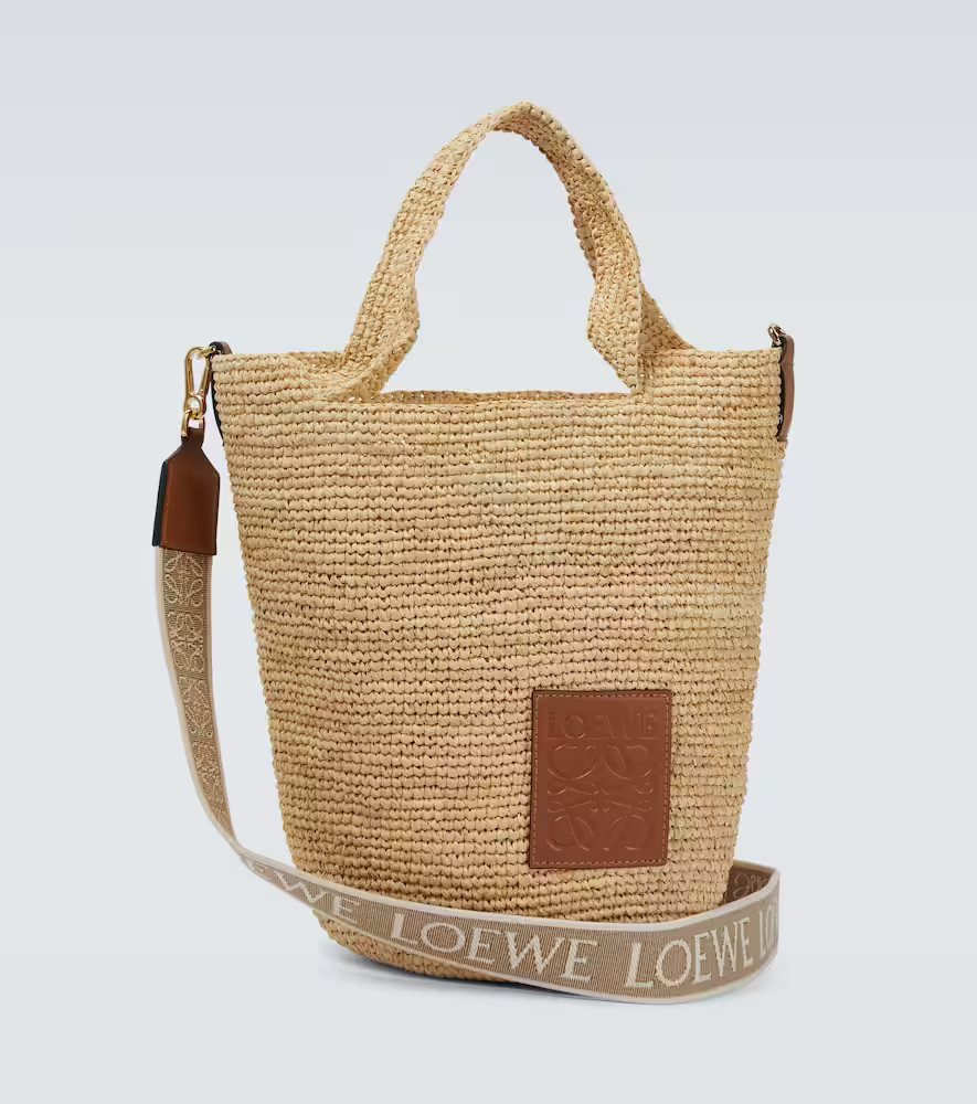 Loewe Paula's Ibiza Slit Mini raffia tote bag | Mytheresa (US/CA)