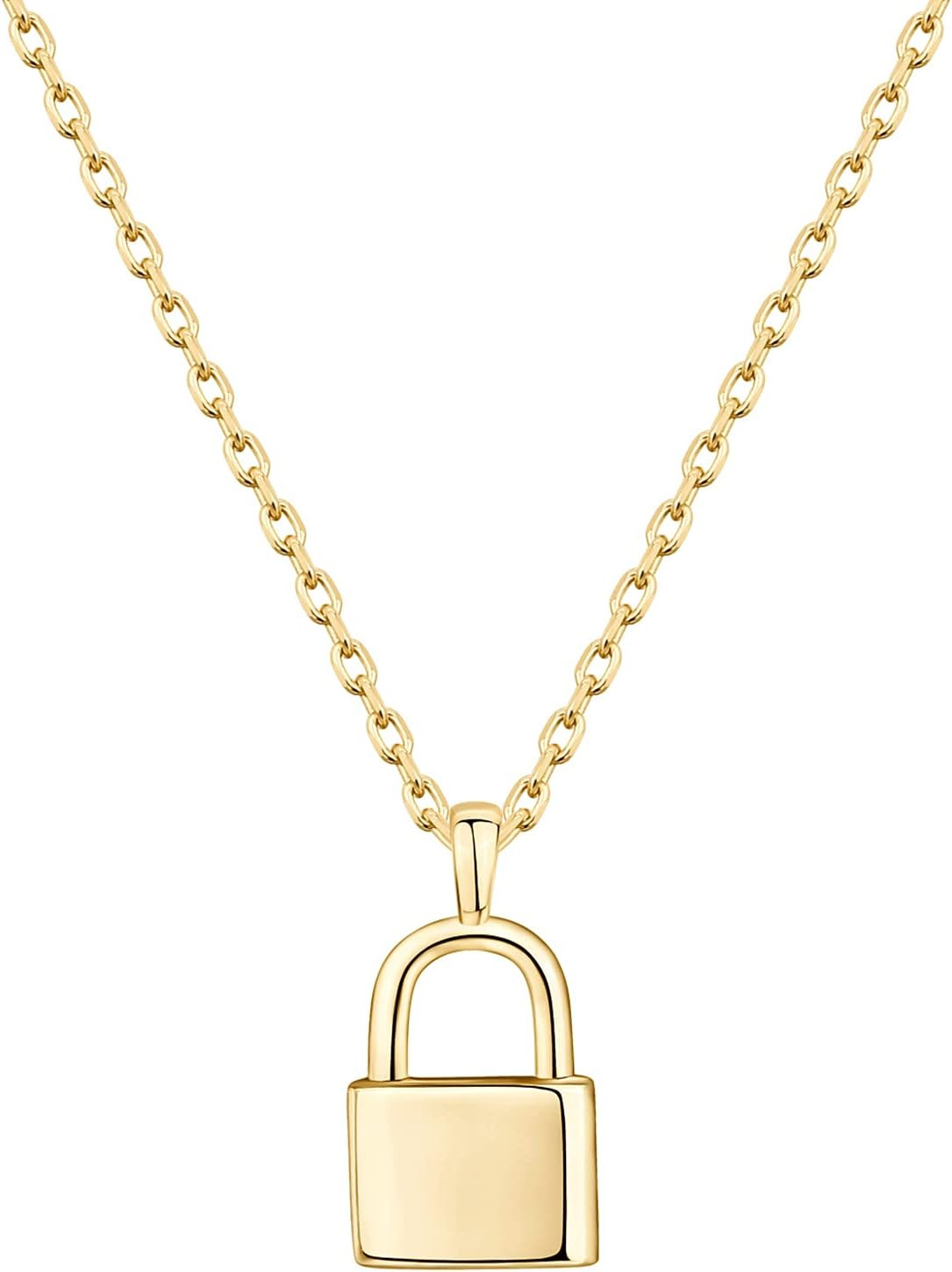PAVOI 14K Gold Plated Dainty Pendant Necklaces for Women, Motif Charms | Amazon (US)