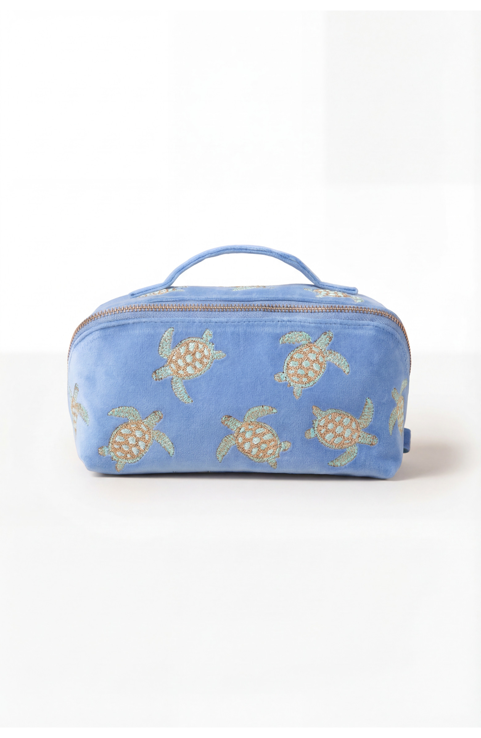 Turtle Conservation Velvet Open Flat Makeup Bag | Nordstrom