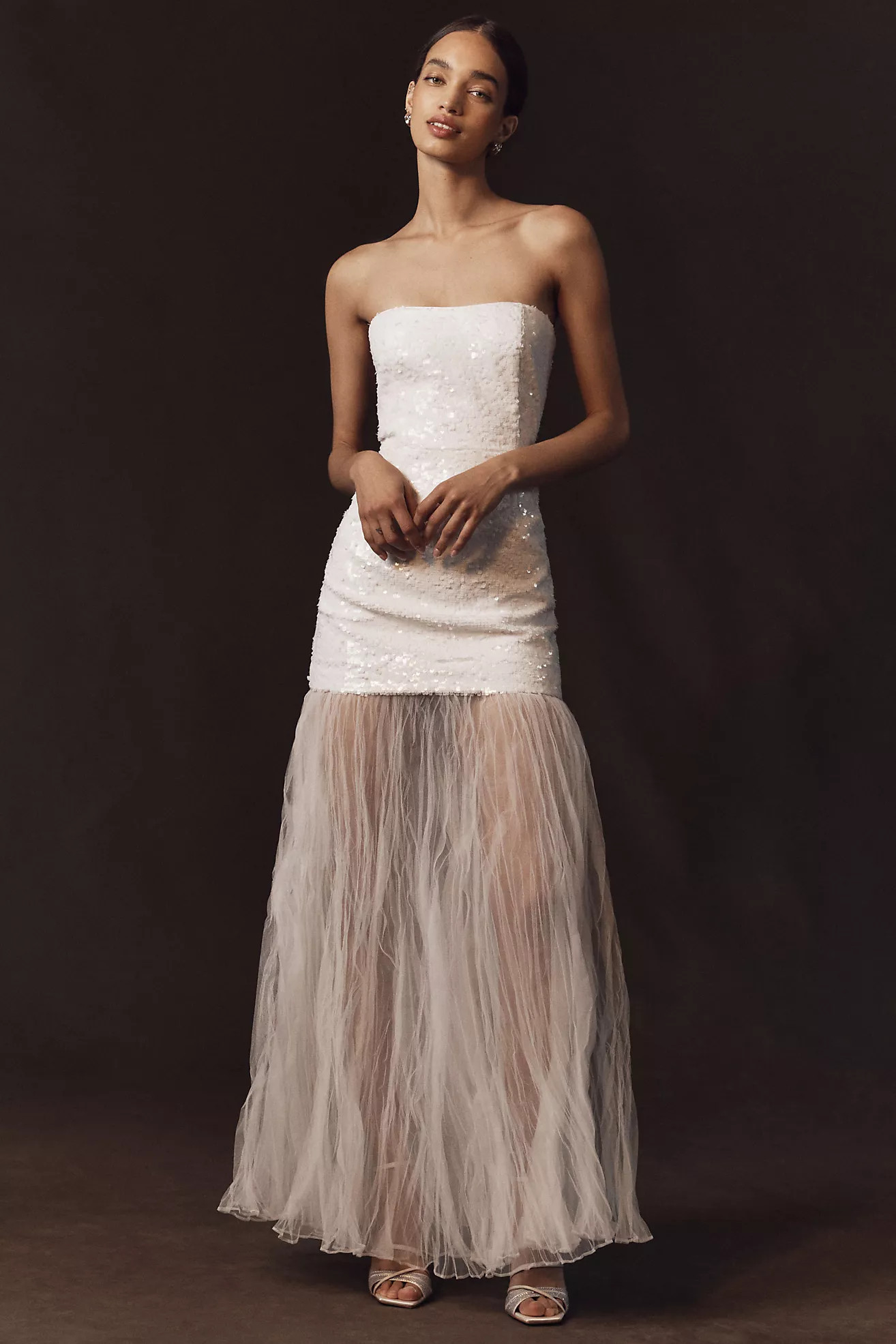 Anthropologie Weddings x Shona Joy Illusion Contrast Maxi Dress | Anthropologie (US)