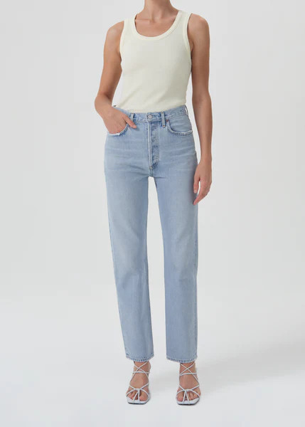 90's Pinch Waist High Rise Straight in Focus | AGOLDE