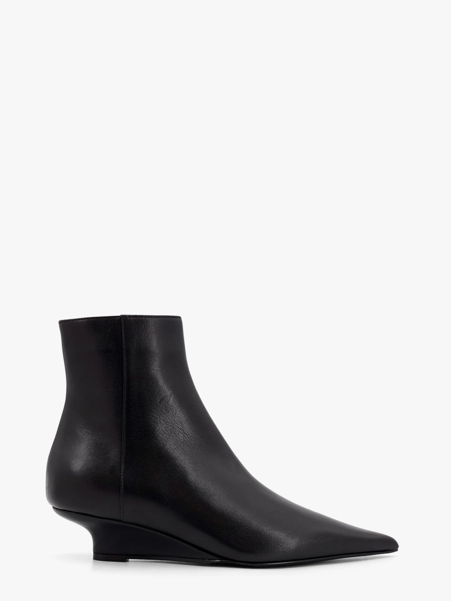 Leather ankle boots with wedge heel - TOTEME - gender_Woman | Nugnes 1920