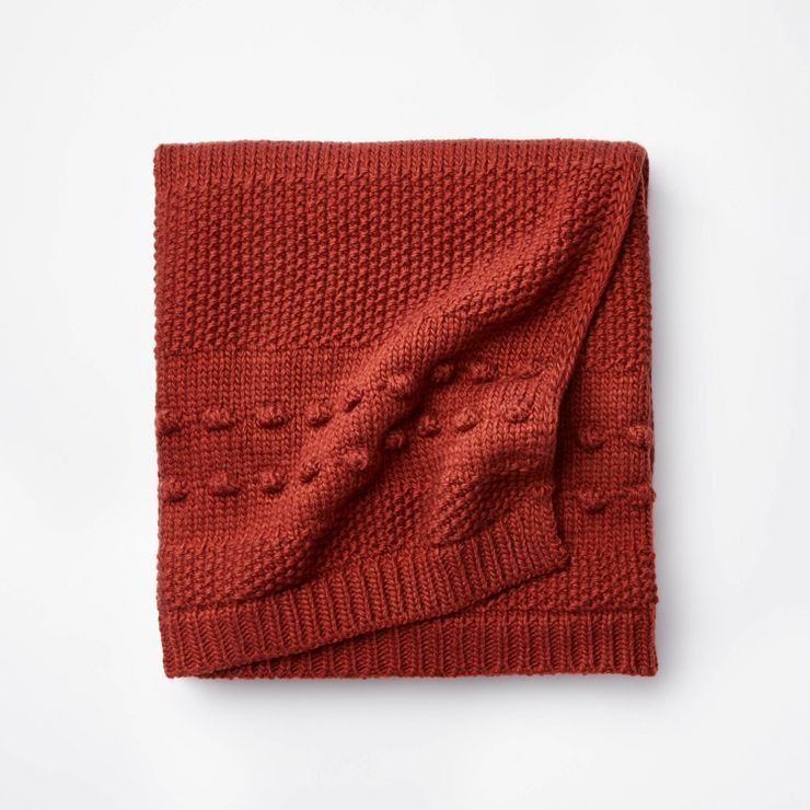 Bobble Striped Knit Throw Blanket - Threshold™ designed with Studio McGee | Target