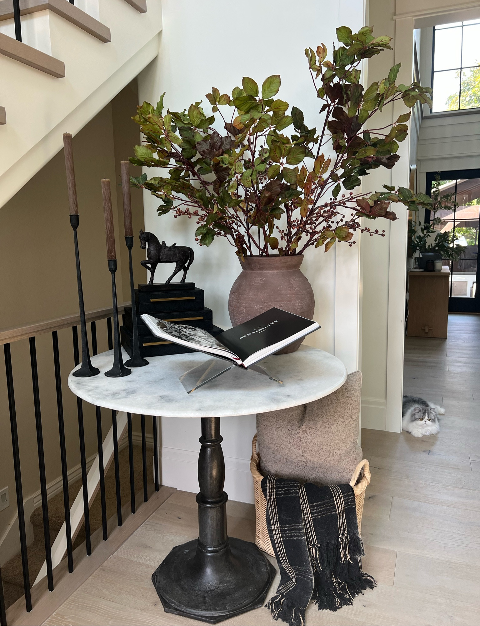 Fall entryway styling! These beautiful stems are finally back in stock!!  The color on this is absolutely amazing! 

Afloral, home decor, McGee Co, Amazon finds

#LTKSeasonal #LTKhome #LTKstyletip
