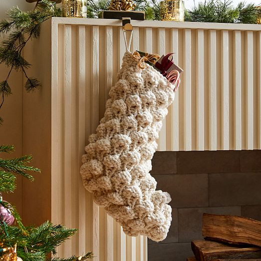 Chunky Bauble Knit Stockings | West Elm (US)