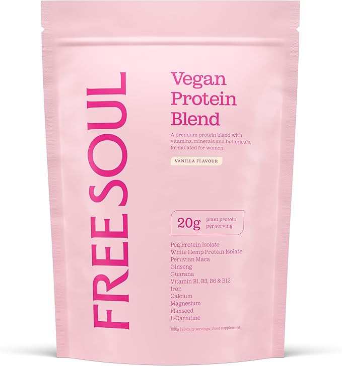 Free Soul Vegan Protein Powder | Formulated for Women | 600g | 20g Protein with Added Nutrients |... | Amazon (UK)