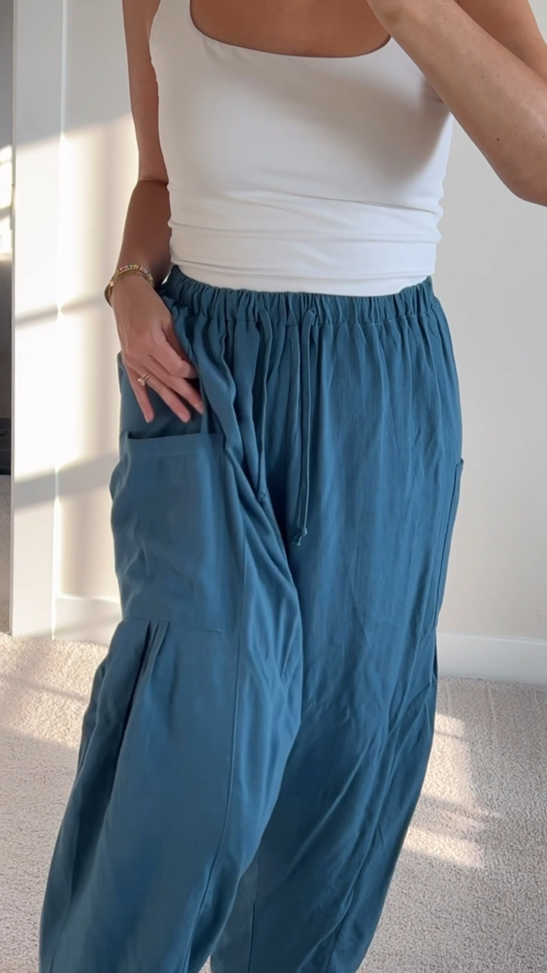 Amazon loose airy pants for summer - no need to  size up