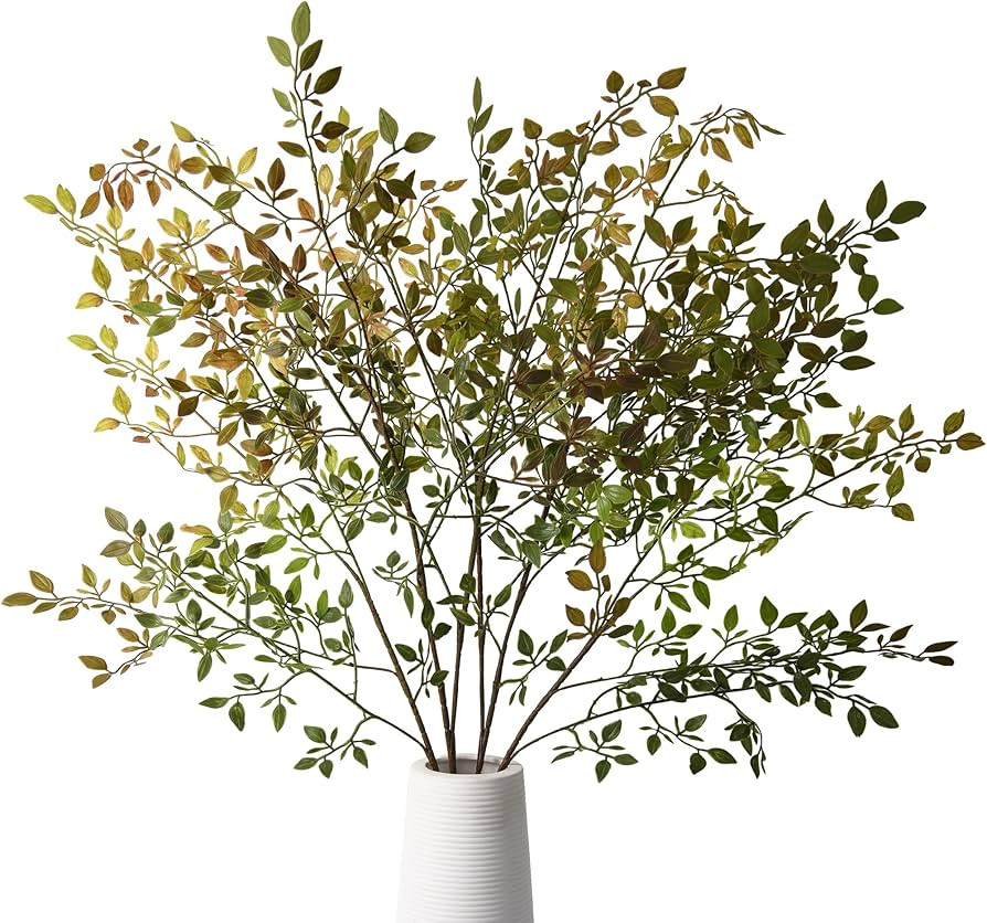 Ivydale Faux Greenery Stems, Artificial Cimicifuga Plant Leaf Branches for Vase, Fake Nandina Pla... | Amazon (US)