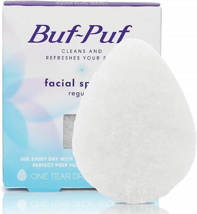 Buf-Puf Regular Facial Sponge, Dermatologist Developed, Removes Deep Down Dirt & Makeup that Caus... | Amazon (US)