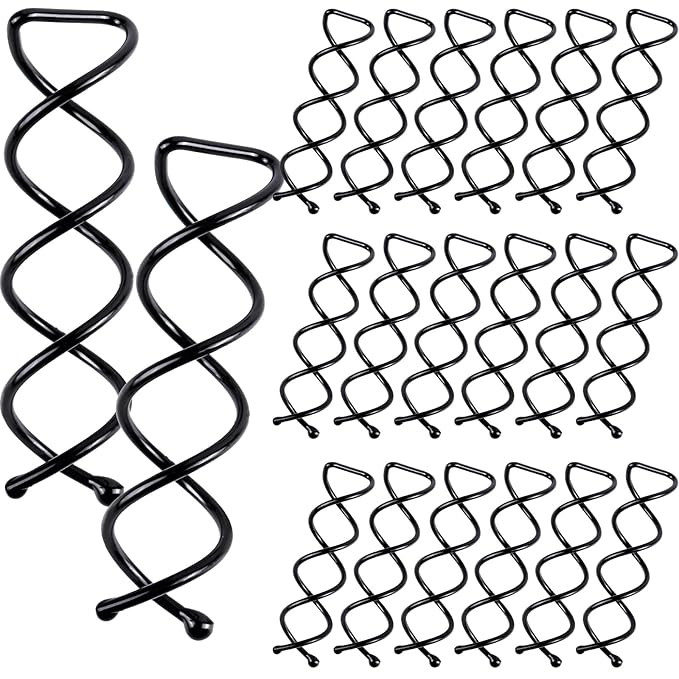 20PCS Spiral Hair Pins, Spin Pins Spiral Bobby Pins for Girls, Women and Kids, Non-Scratch Round ... | Amazon (US)