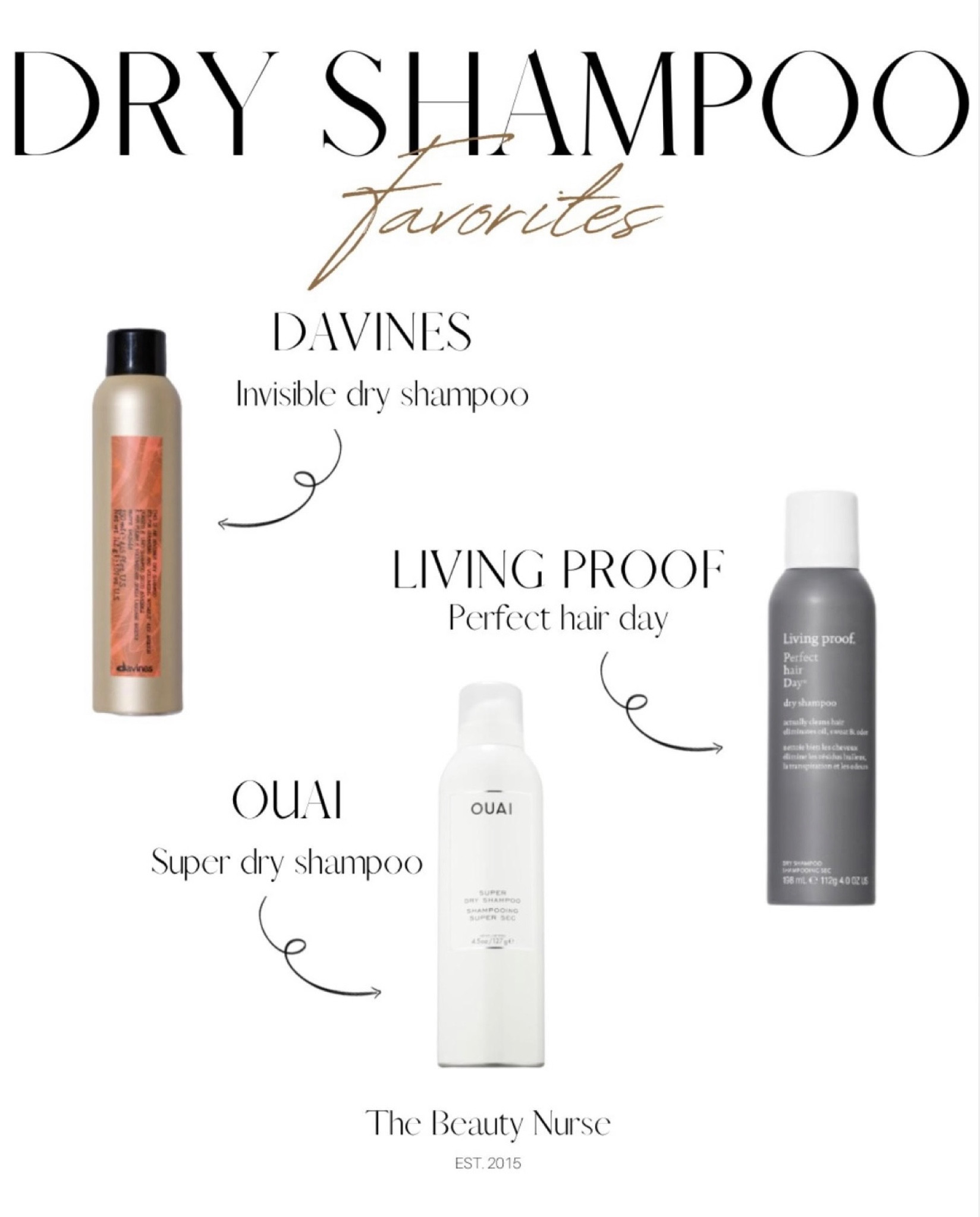 My dry shampoo favorites. 

#LTKFind #LTKbeauty #LTKstyletip