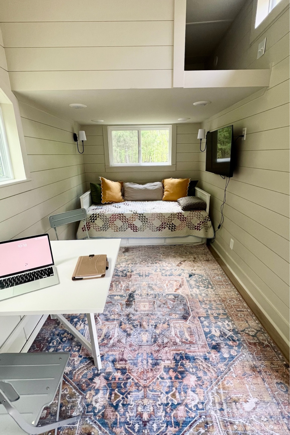 See this rug? I heard someone call it “the magic rug” once because it looks good anywhere and everywhere, and so far, I think that might be true. I purchased a small version for my bathroom a while ago and when I was looking for an area rug for my tiny house, I knew the magic rug would be just right. I paired it with a rug pad to both keep it in place and also add a little extra cushion, and I couldn’t be happier. It coms in a variety of shapes and sizes, so it's sure to work wherever you need it. It’s magic!

#magicrug #arearug #homedecor #tinyhouse

#LTKHome #LTKFamily