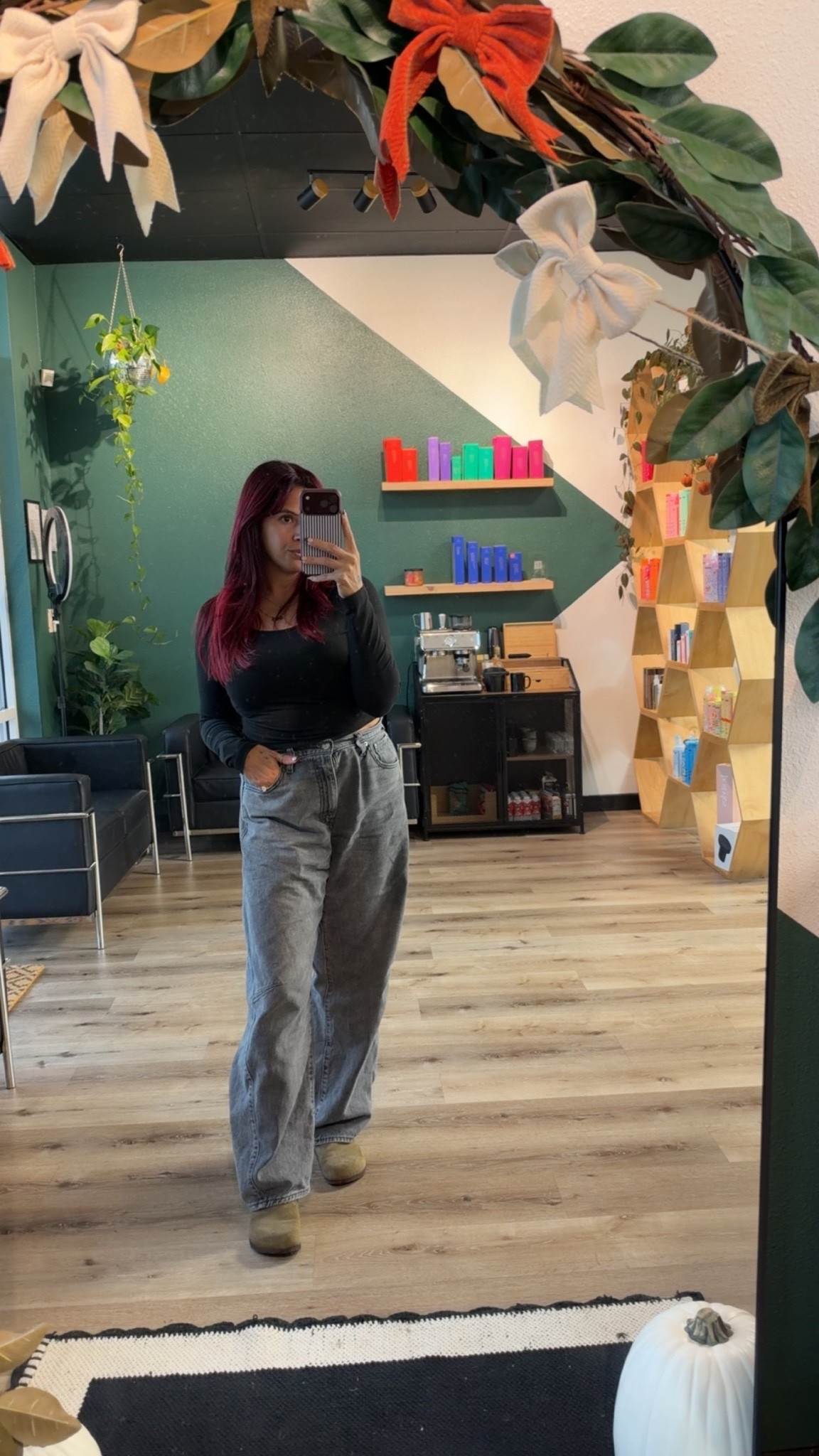 OOTD for a day at the salon. Fall is in the air in Florida (meaning it’s raining all day)