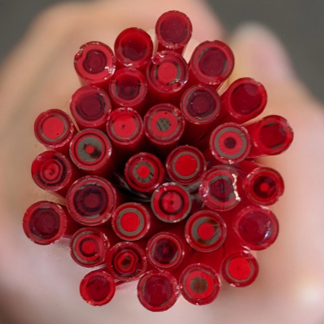 COE 96 Murrini | Lipstick 1oz | Millefiori, Murrine, Vitrigraph, Glass Cane, Glass Slices by Murr... | Etsy (US)