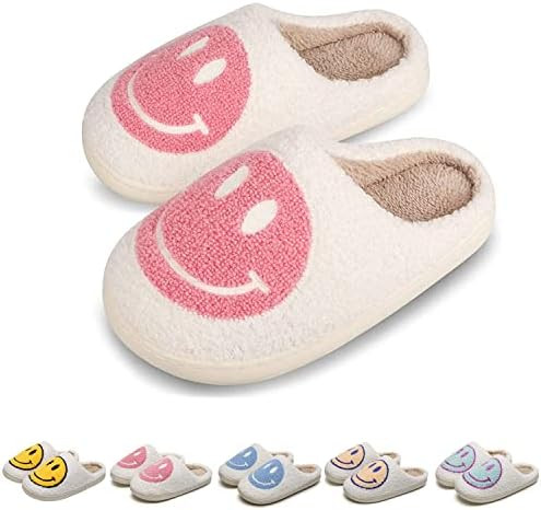 Smile Face Slippers for Kids Women and Men, Super Soft Plush Lining Slippers, Memory Foam Comfort... | Amazon (CA)