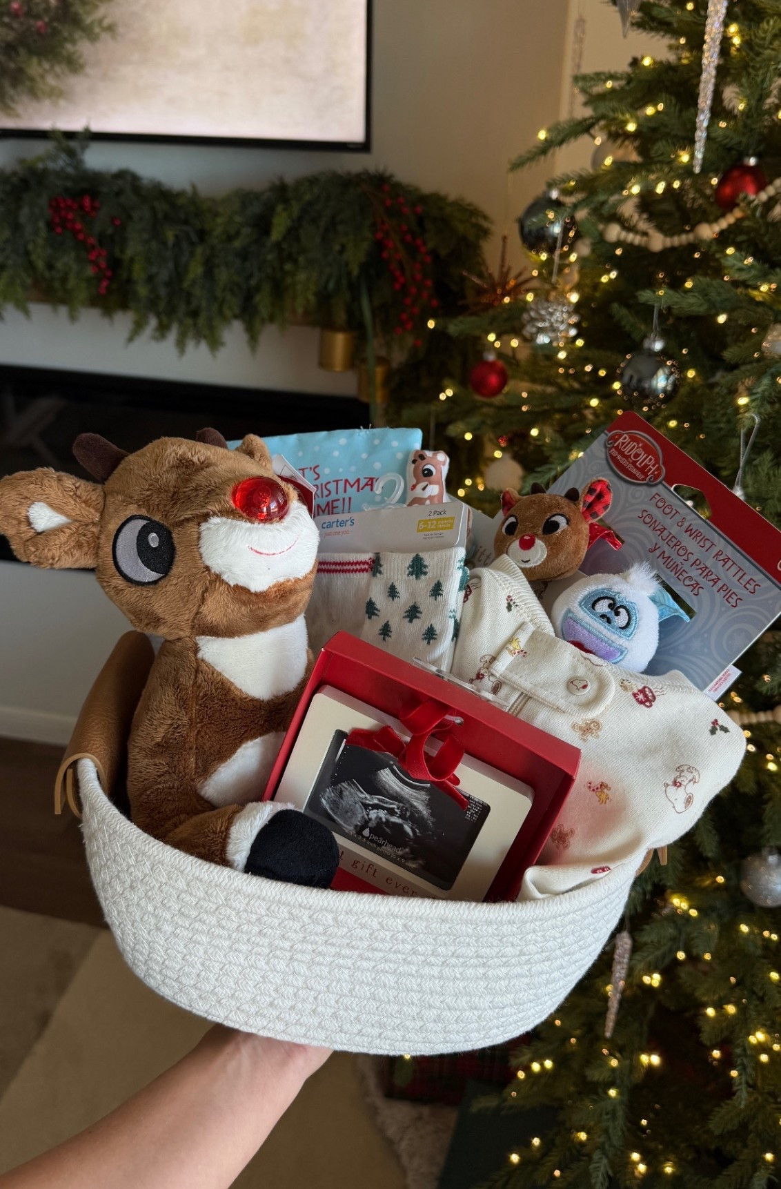#Targetpartner holiday brrr basket for my daughters first holiday season @target #TargetBabyAmbassador #Ad #liketkit @shop.ltk