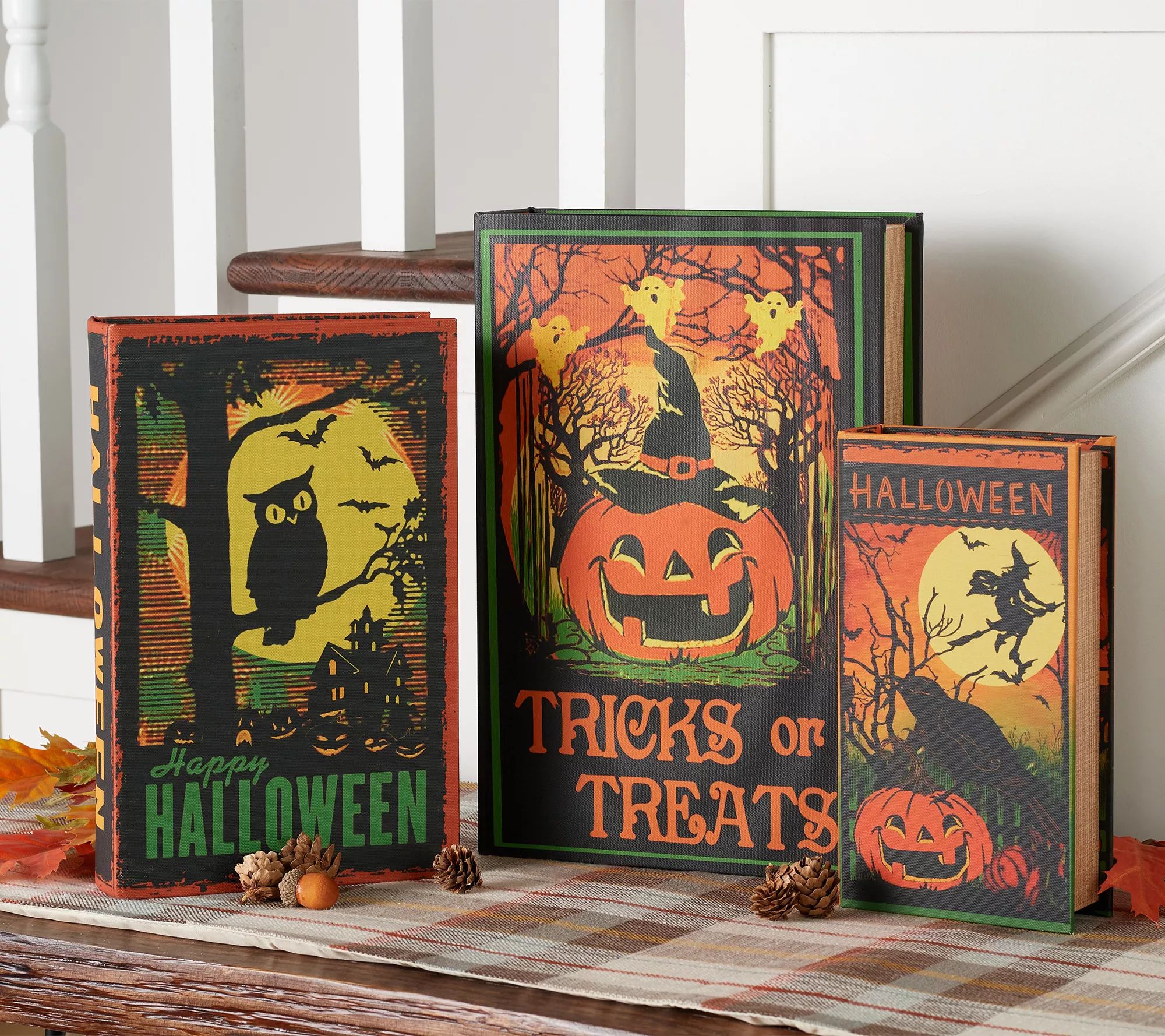 Mr. Halloween Set of 3 Spooky Nesting Books | QVC