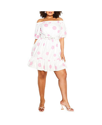 CITY CHIC Women's June Spot Dress - Macy's | Macy's