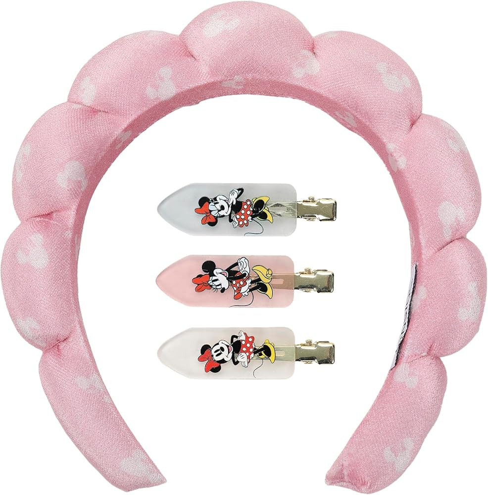 Disney's Minnie Mouse Hair Clips and Headband 4-Piece Hair Accessories Set | Amazon (US)