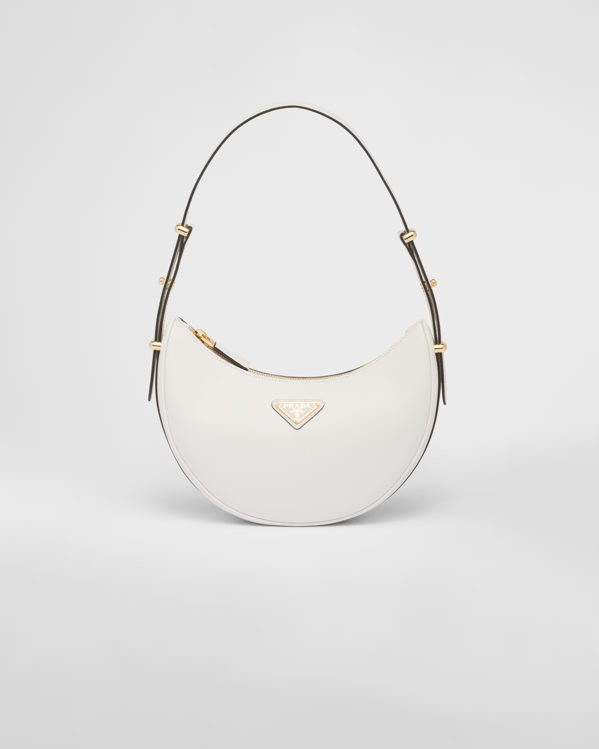 Prada Arqué leather shoulder bag | Prada Spa US