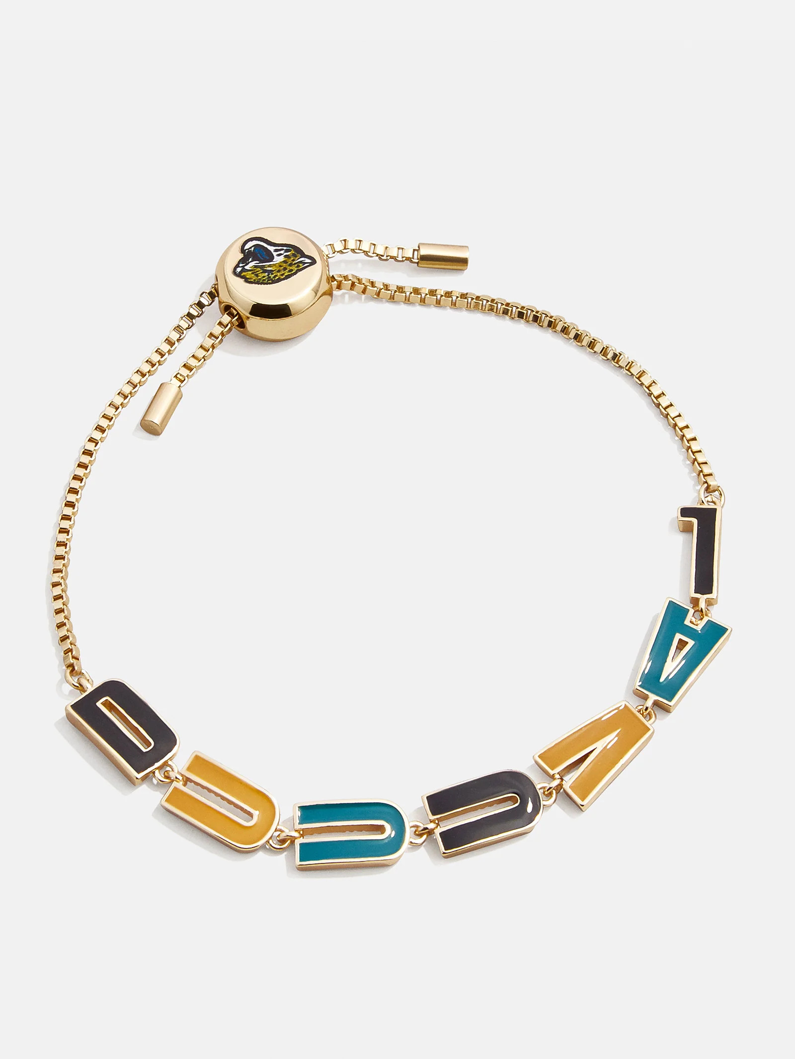 Jacksonville Jaguars NFL Gold Slogan Bracelet - Jacksonville Jaguars | BaubleBar (US)