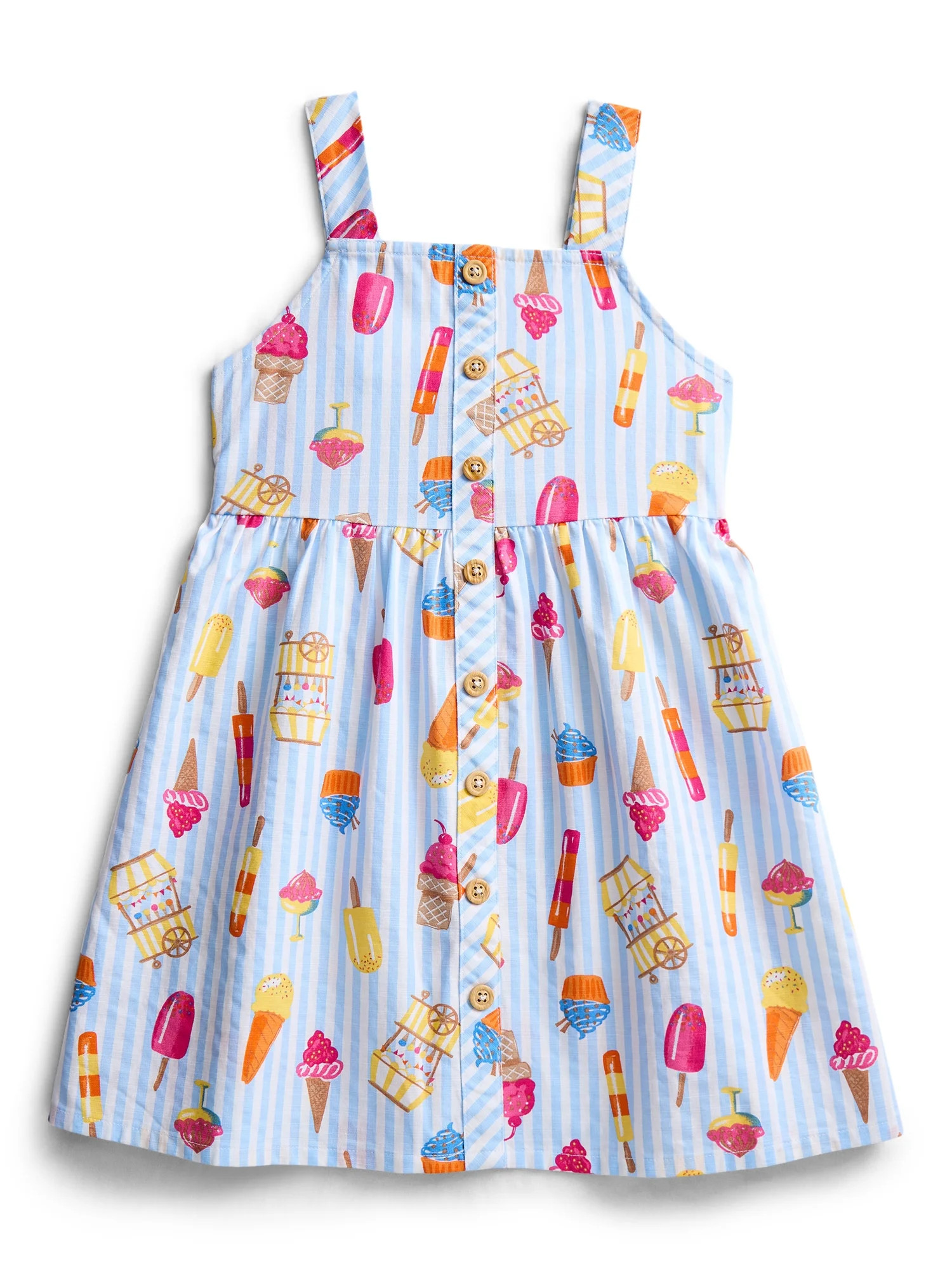 Parker Rose Girls' Sleeveless Print Cotton Dress, Sizes 4-18 | Walmart (US)