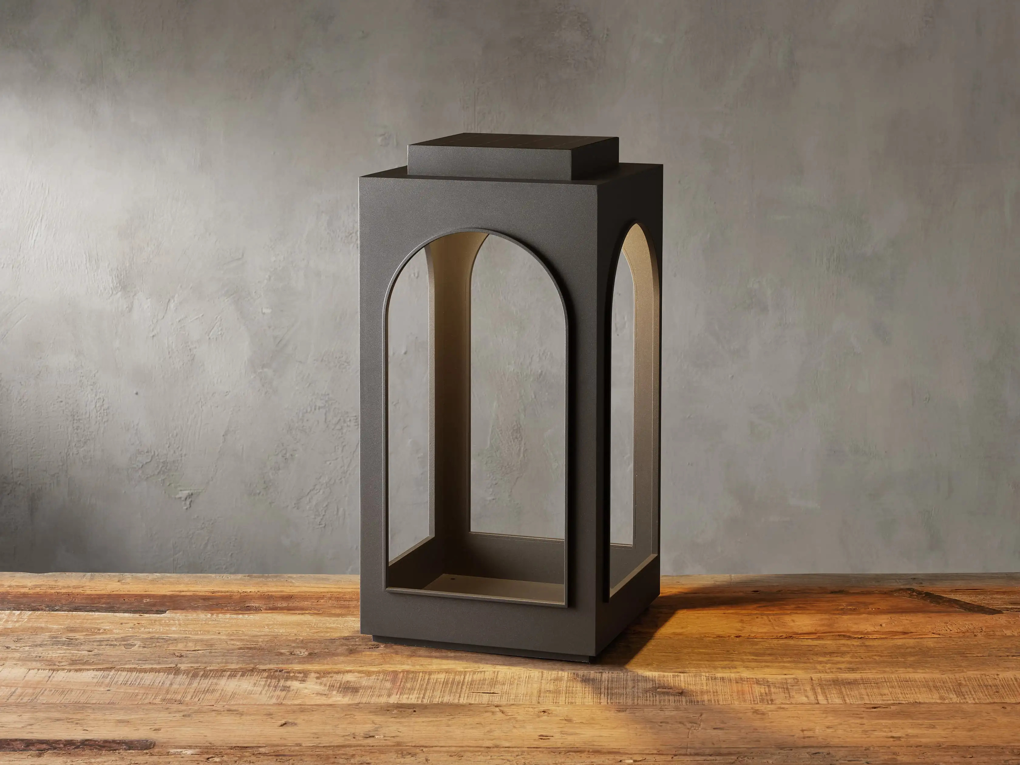 Athos Outdoor Solar Lantern | Arhaus