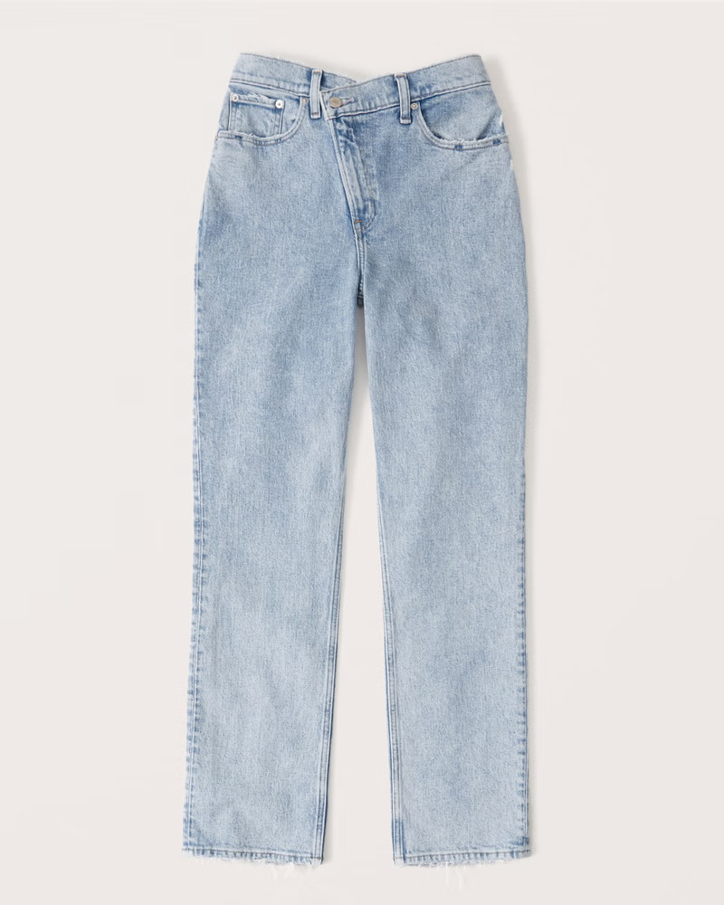 Curve Love Ultra High Rise 90s Straight Jean | Abercrombie & Fitch (US)