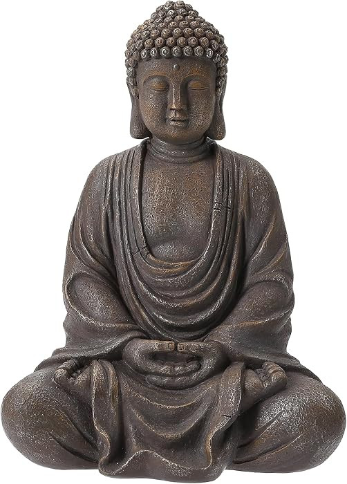 9.8" Buddha Statue Outdoor, Resin Garden Buddha Statue, Buddha Statues Indoor for Home Decor, Bud... | Amazon (US)