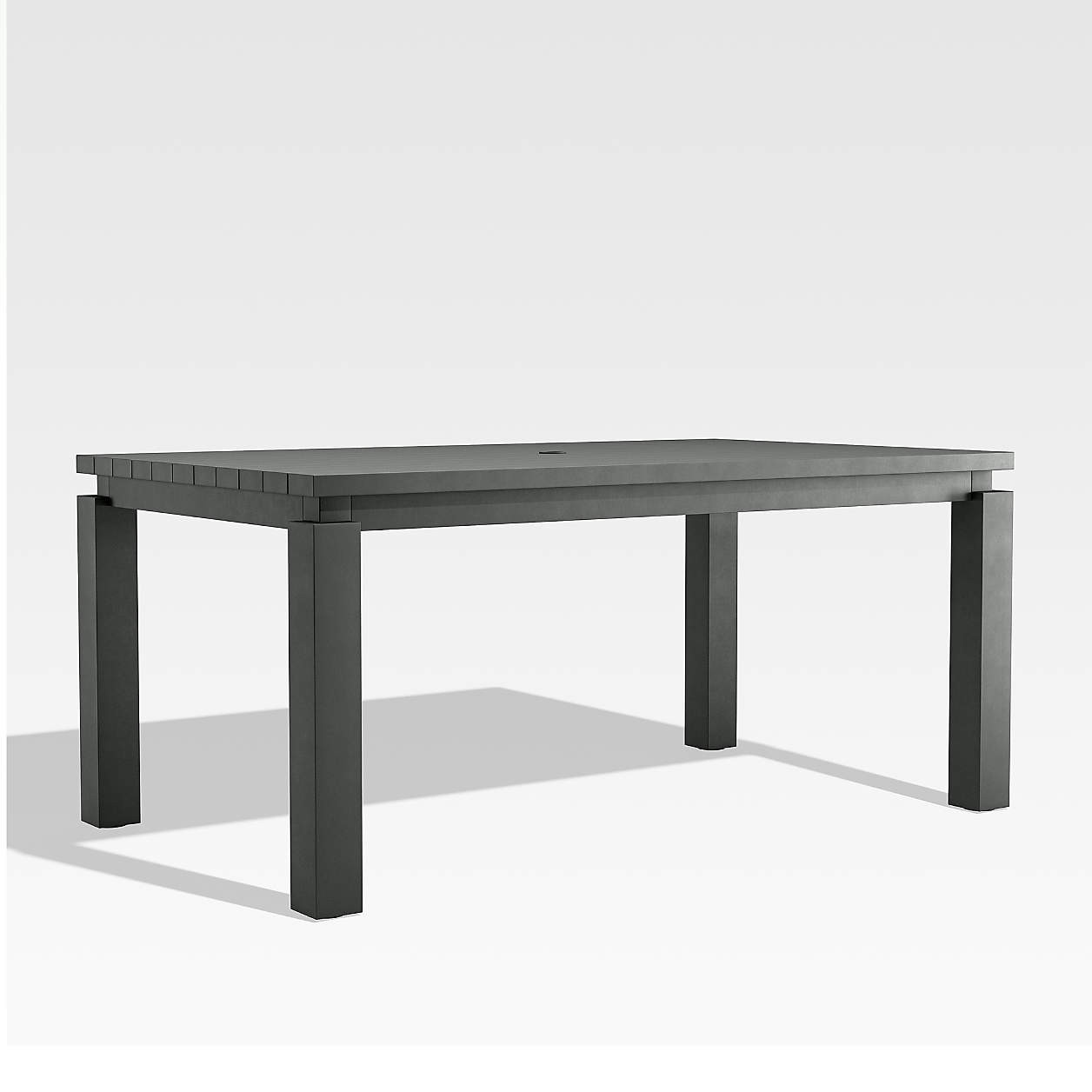 Walker 68" Metal Outdoor Dining Table + Reviews | Crate & Barrel | Crate & Barrel