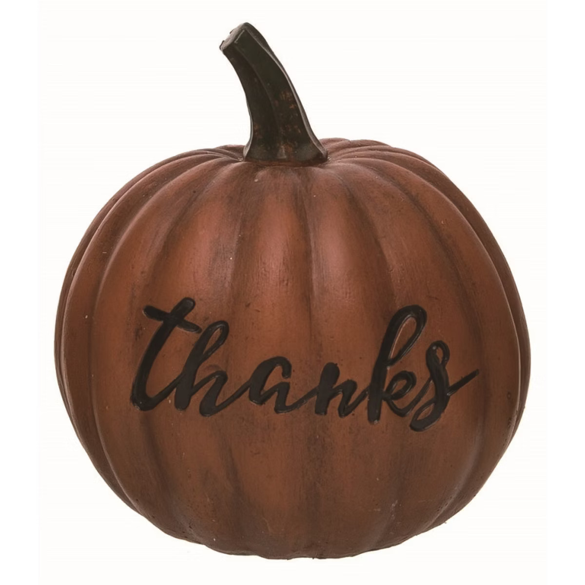 Transpac Resin Brown Harvest Thanks Pumpkin Figurine | Target