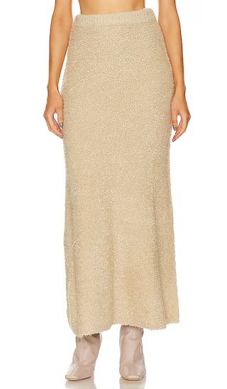 Shai Knit Maxi Skirt in Oat | Revolve Clothing (Global)