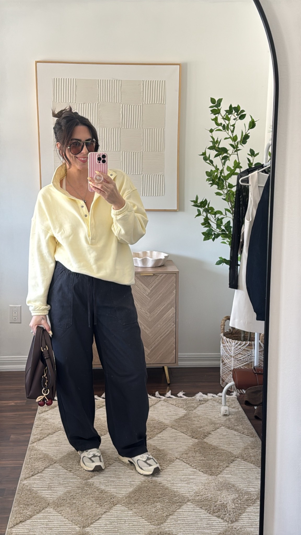 OOTD

Sweater - SIZE DOWN!  Wearing a S
Pants - loose fit / 100% cotton - wearing a S (size down)
